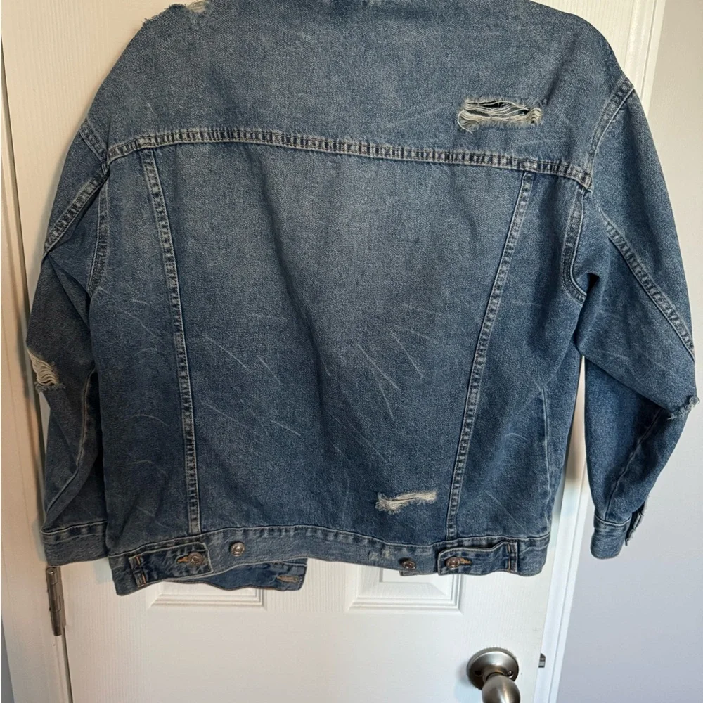 Denim Distressed Jacket - Picture 6 of 6